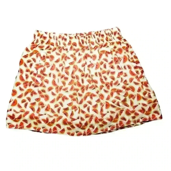 J. Crew Women's Watermelon Print Cotton Mini Skirt XS Summer Casual - Picture 1 of 7
